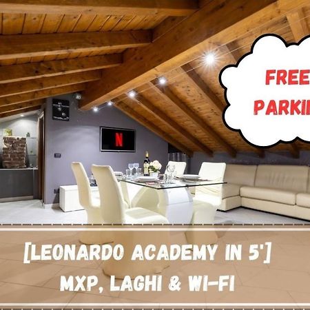 Апартаменти Leonardo Academy In 5' - Parcheggio Gratis - Laghi & Wi-Fi Сесто-Календе Екстер'єр фото