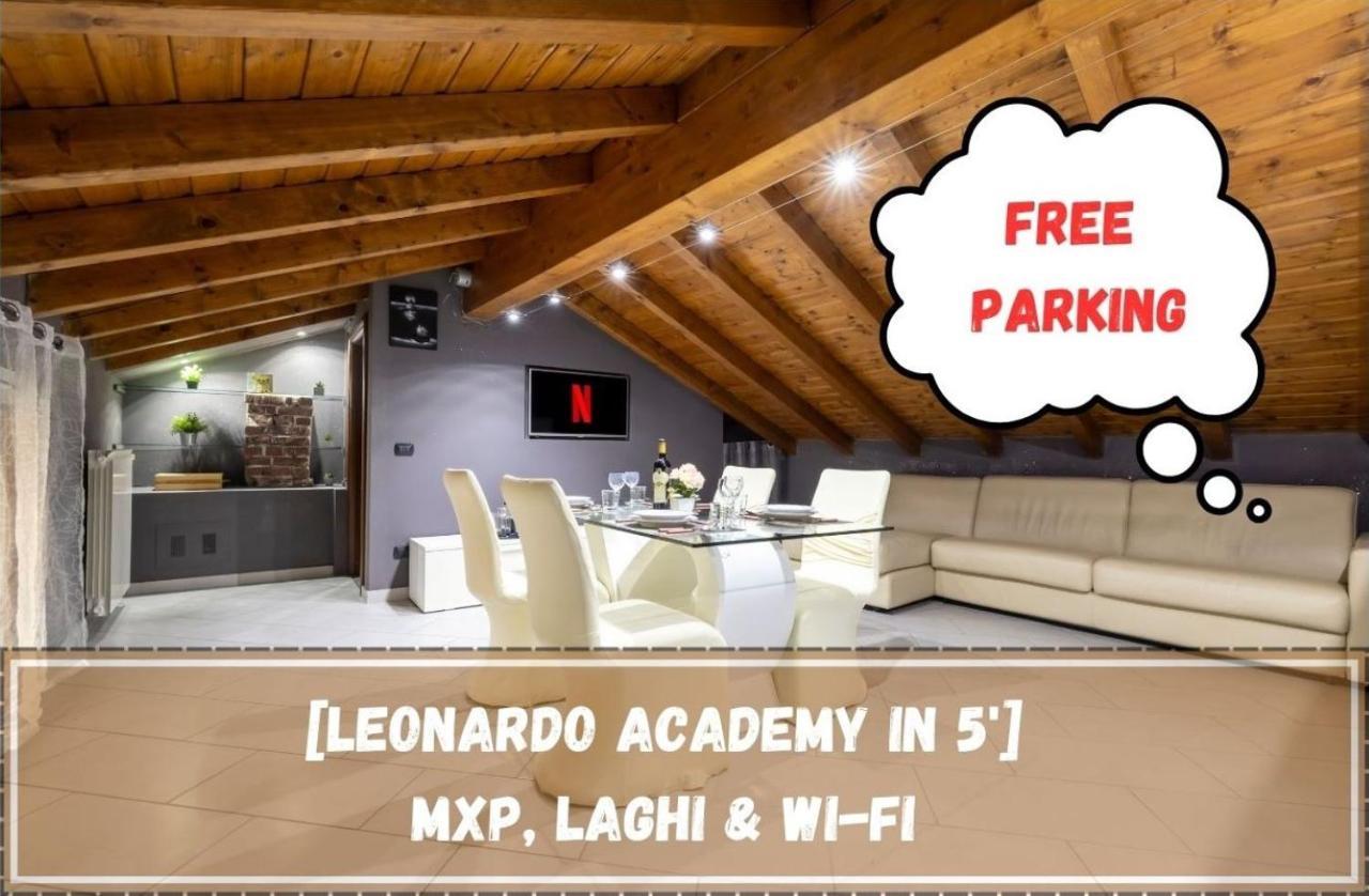 Апартаменти Leonardo Academy In 5' - Parcheggio Gratis - Laghi & Wi-Fi Сесто-Календе Екстер'єр фото